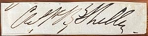 Cut signature of C.P.B. (Charles Percy Bysshe) Shelley