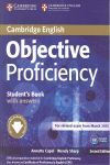 OBJECTIVE PROFICIENCY STUDENT S BOOK WITH ANSWERS WITH DOWNLOADABLE SOFTWARE 2ND