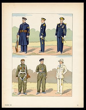 Antique Print-MILITARY-FRANCE-UNIFORM-FRENCH ARMY-pl. 97-Large-1965