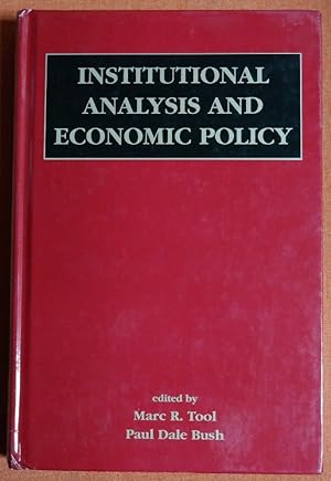 Immagine del venditore per Institutional Analysis and Economic Policy venduto da GuthrieBooks