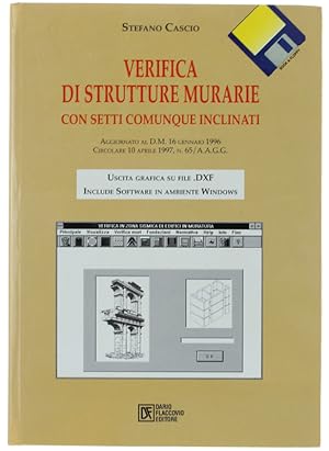 Seller image for VERIFICA DI STRUTTURE MURARIE CON SETTI COMUNQUE INCLINATI. Con 2 floppy disk.: for sale by Bergoglio Libri d'Epoca