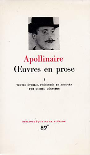 Image du vendeur pour Oeuvres En Prose : I : Bibliotheque De La Pleiade mis en vente par JLG_livres anciens et modernes