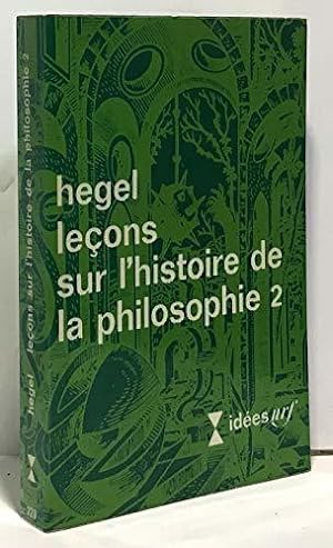Bild des Verkufers fr Leons sur l'histoire de la philosophie zum Verkauf von JLG_livres anciens et modernes