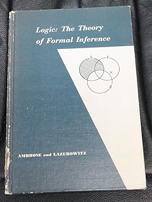 Imagen del vendedor de Logic: The Theory of Formal Inference a la venta por GuthrieBooks