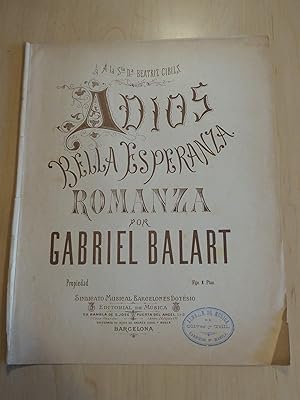 Adios Bella Esperanza Romanza por Gabriel Balart