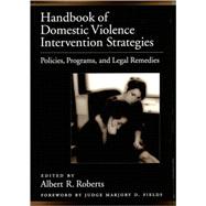 Immagine del venditore per Handbook of Domestic Violence Intervention Strategies Policies, Programs, and Legal Remedies venduto da eCampus