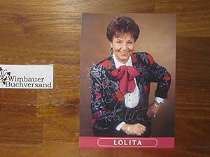 Bild des Verkufers fr Original Autogramm Lolita (1931-2010) /// Autogramm Autograph signiert signed signee zum Verkauf von Antiquariat im Kaiserviertel | Wimbauer Buchversand