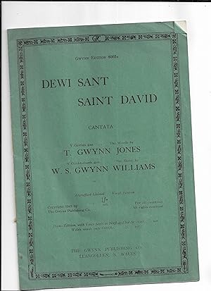 Bild des Verkufers fr Dewi Sant - Saint David: Cantata. Vocal edition. zum Verkauf von Gwyn Tudur Davies