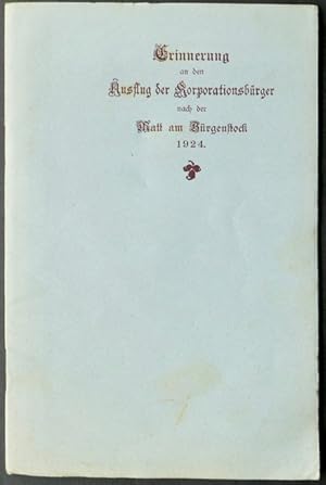 Ausflug der Korporationsbürger der Stadt Luzern an die Matt am Bürgenstock.15. August 1924.