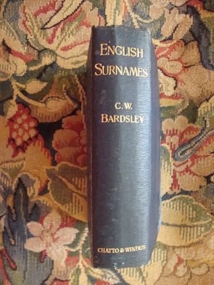 Seller image for English Surnames, Their Sources and Significations for sale by Anne Godfrey