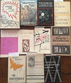 Image du vendeur pour Eleven various volumes - Love and Crush, The period of Mammon, Wyndham Lewis, a portrait of the Artist, The Short Life of the 5 minute dancer, Quitting TIme, The Butterfly mis en vente par Gaabooks