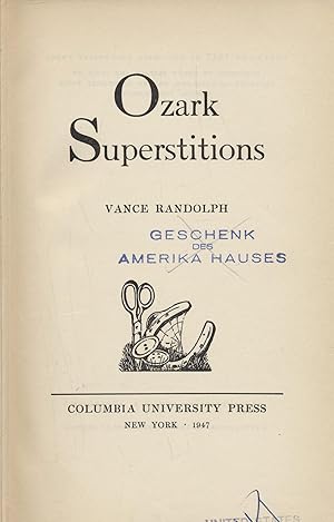 Seller image for Ozark Superstitions for sale by Antiquariat Kastanienhof