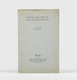 Bild des Verkufers fr Rules, Perception and Intelligibility. From the Proceedings of the British Academy, Volume XLVIII. zum Verkauf von Peter Harrington.  ABA/ ILAB.