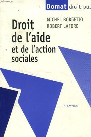 Seller image for Droit de l'aide et de l'action sociales. 5e dition for sale by Le-Livre