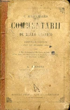 Imagen del vendedor de Commentarii de bello gallico - Nouvelle dition. a la venta por Le-Livre