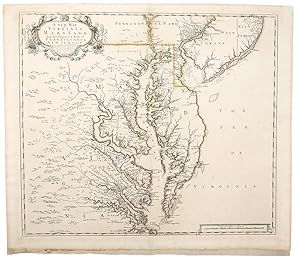 Image du vendeur pour A New Map of Virginia Mary:Land and the Improved Parts of Pennsylvania & New Jersey mis en vente par Donald A. Heald Rare Books (ABAA)