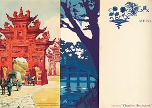Visions d'Orient. (12 colorful menus in original portfolio).