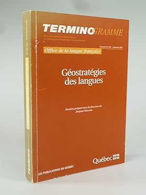 Bild des Verkufers fr Gostratgies des langues. zum Verkauf von Antiquariat Dorner