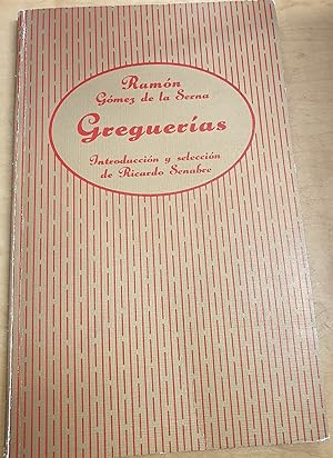 Seller image for Gregueras. Introduccin y seleccin de Ricardo Senabre for sale by Outlet Ex Libris