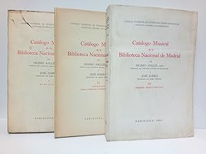 Catálogo Musical de la Biblioteca Nacional de Madrid. [En 3 VOLS]. (I.: Manuscritos; II.: Impreso...