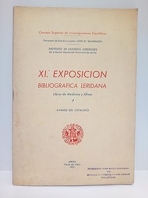 XI. Exposición Bibliográfica Leridana: Libros de Medicina y ciencias afines. Avance del catálogo ...