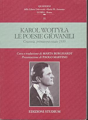 Imagen del vendedor de Le poesie giovanili : Salterio di Davide, Libro slavo, Salterio rinascimentale : Cracovia, primavera-estate 1939 a la venta por MULTI BOOK