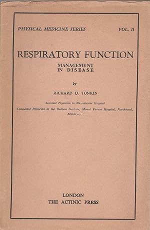 Seller image for Respiratory Function Management in Disease VOL II for sale by dansmongarage