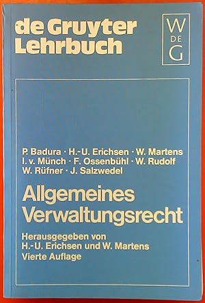 Immagine del venditore per de Gruyter Lehrbuch - Allgemeines Verwaltungsrecht. Vierte Auflage. venduto da biblion2