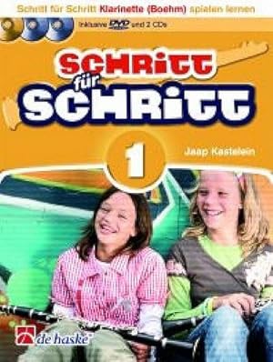 Bild des Verkufers fr Schritt fr Schritt, fr Klarinette (Boehm), m. 1 DVD + 2 Audio-CDs. Bd.1 : In einfachen Schritten Klarinette spielen lernen. Inkl. 2 Play-Along-CDs zum Verkauf von AHA-BUCH GmbH