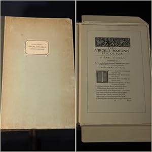 Image du vendeur pour Vergilausgaben grosser Drucker. Dem Andenken Vergils zum 2000. Geburtstage des Dichters. mis en vente par terrahe.oswald