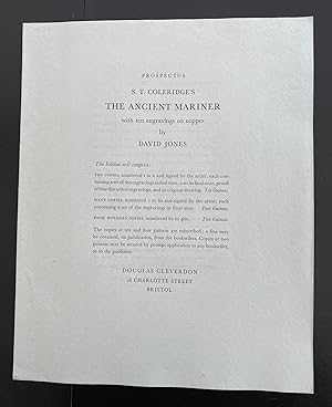 The Prospectus For 'The Rime Of The Ancient Mariner'