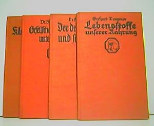 Imagen del vendedor de Konvolut aus 4 Kosmos-Bndchen! 1. Lebensstoffe unserer Nahrung - Was jeder von Vitaminen wissen mu. 2. Der deutsche Wald und seine Vgel. 3. Gesellschaft und Staat unter Tieren - Aus dem Gemeinschaftsleben der Tiere. 4. Kleintiere im Bild - 64 Bilder nach Originalaufnahmen von Heinrich-Fischer-Roth. a la venta por Antiquariat Kirchheim