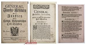 General-Zunffts-Artikulen für die Zunfften Deren Königl. Böheimbischen Erb-Landen De Anno 1739.