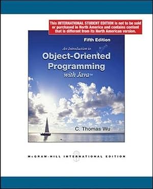 Seller image for An Introduction to Object-Oriented Programming with Java for sale by Imosver