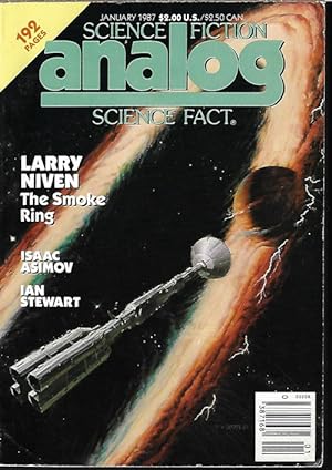 Image du vendeur pour ANALOG Science Fiction/ Science Fact: January, Jan. 1987 ("The Smoke Ring") mis en vente par Books from the Crypt
