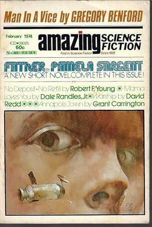 Bild des Verkufers fr AMAZING Science Fiction: February, Feb. 1974 zum Verkauf von Books from the Crypt