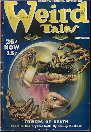 Image du vendeur pour WEIRD TALES: November, Nov. 1939 ("King of the World's Edge") mis en vente par Books from the Crypt