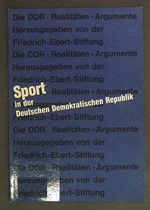 Bild des Verkufers fr Sport in der Deutschen Demokratischen Republik. Die DDR, Realitten - Argumente. zum Verkauf von books4less (Versandantiquariat Petra Gros GmbH & Co. KG)