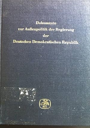 Bild des Verkufers fr Dokumente zur Auenpolitik der Regierung der Deutschen Demokraktischen Republik. Band 7. zum Verkauf von books4less (Versandantiquariat Petra Gros GmbH & Co. KG)