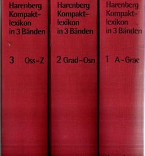 Image du vendeur pour Harenberg Kompaktlexikon in drei Bnden. Band 1: A-Grac. Band 2: Grad-Osn. Band 3: Oss-Z. mis en vente par Leonardu