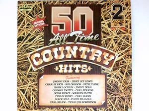 50 All Time Country Hits 2 LPs : Johnny Cash, Charlie Rich, Roy Orbison, Carl Perkins, Carl Belew...