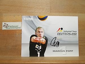 Immagine del venditore per Original Autogramm Marcus Popp Volleyball Team Deutschland /// Autogramm Autograph signiert signed signee venduto da Antiquariat im Kaiserviertel | Wimbauer Buchversand