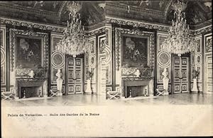 Stereo Ansichtskarte / Postkarte Versailles Yvelines, Palais, Salle des Gardes de la Reine