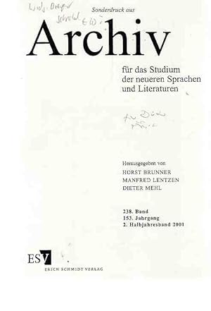 Was heißt "Der Stern"? Gottfried Keller und Mihai Eminescu. Sonderdruck aus "Archiv für das Studi...