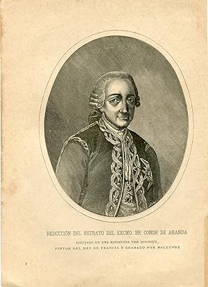 Imagen del vendedor de Reduccion del retrato del Excmo. Sr. Conde de Aranda fotograbado a la venta por Orbis Antique Prints