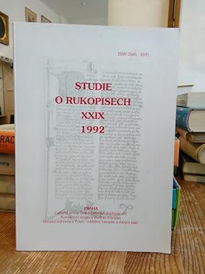 Studie o rukipisech XXIX 1992.