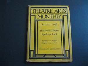 Imagen del vendedor de THEATRE ARTS MONTHLY September, 1936 a la venta por The Book Scot