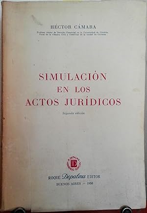 Imagen del vendedor de Simulacin en los actos jurdicos a la venta por Librera Monte Sarmiento