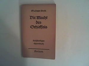 Bild des Verkufers fr Die Macht des Schicksals Oper in vier Aufzgen zum Verkauf von ANTIQUARIAT FRDEBUCH Inh.Michael Simon