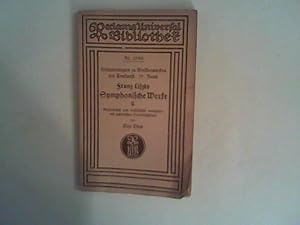 Seller image for Franz Liszts Symphonische Werke., Bd. II Geschichtlich und musikalisch analysiert mit zahlreichen Notenbeispielen von Max Chop for sale by ANTIQUARIAT FRDEBUCH Inh.Michael Simon